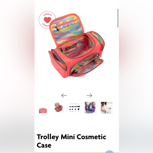 NWT still in bag, lug mini trolley cosmetic case in camo green - Picture 5 of 5